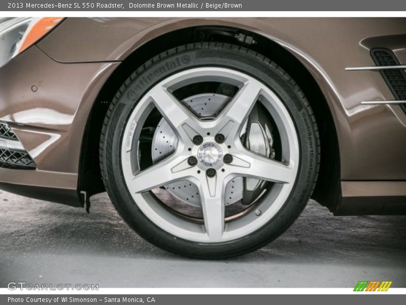 Dolomite Brown Metallic / Beige/Brown 2013 Mercedes-Benz SL 550 Roadster