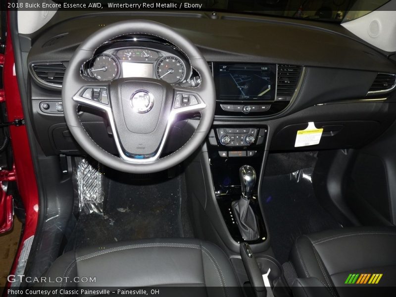 Winterberry Red Metallic / Ebony 2018 Buick Encore Essence AWD