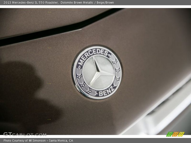 Dolomite Brown Metallic / Beige/Brown 2013 Mercedes-Benz SL 550 Roadster