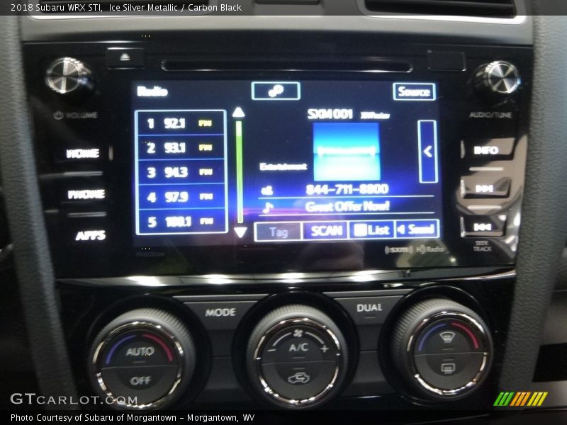 Ice Silver Metallic / Carbon Black 2018 Subaru WRX STI