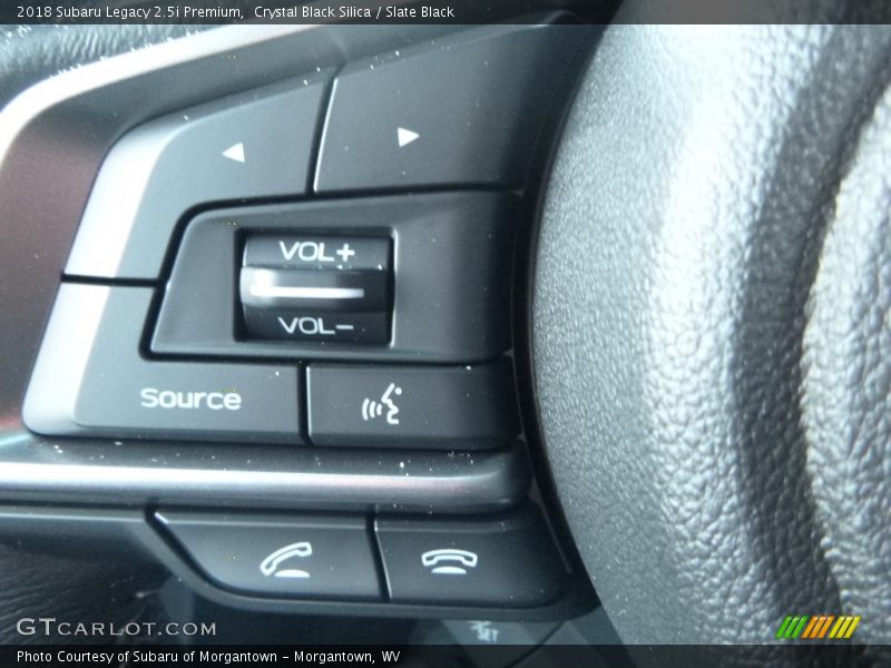 Crystal Black Silica / Slate Black 2018 Subaru Legacy 2.5i Premium
