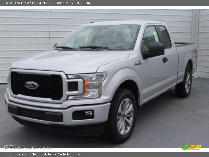 Ingot Silver / Earth Gray 2018 Ford F150 STX SuperCab