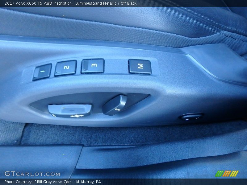 Luminous Sand Metallic / Off Black 2017 Volvo XC60 T5 AWD Inscription
