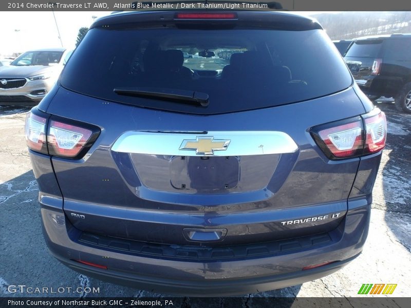 Atlantis Blue Metallic / Dark Titanium/Light Titanium 2014 Chevrolet Traverse LT AWD