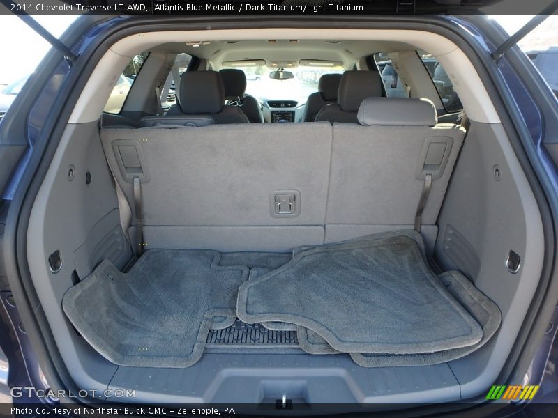 Atlantis Blue Metallic / Dark Titanium/Light Titanium 2014 Chevrolet Traverse LT AWD