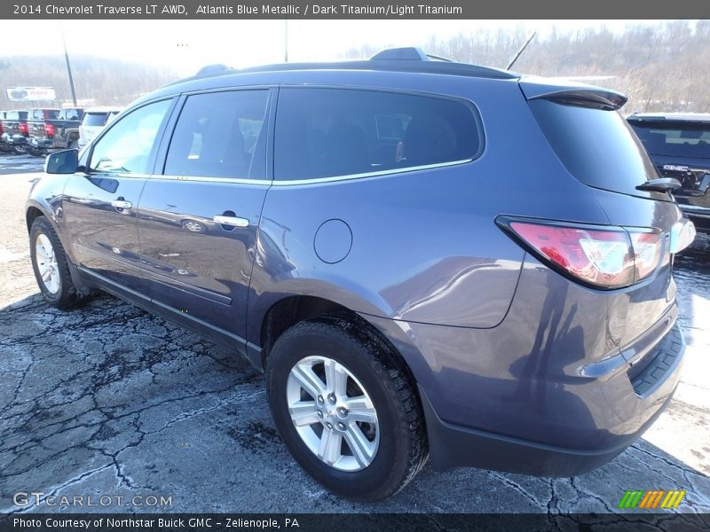 Atlantis Blue Metallic / Dark Titanium/Light Titanium 2014 Chevrolet Traverse LT AWD