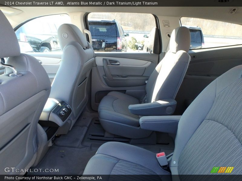 Atlantis Blue Metallic / Dark Titanium/Light Titanium 2014 Chevrolet Traverse LT AWD
