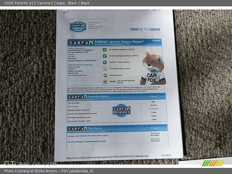 Black / Black 2006 Porsche 911 Carrera S Coupe