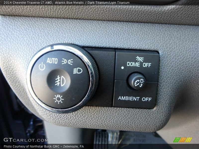 Atlantis Blue Metallic / Dark Titanium/Light Titanium 2014 Chevrolet Traverse LT AWD