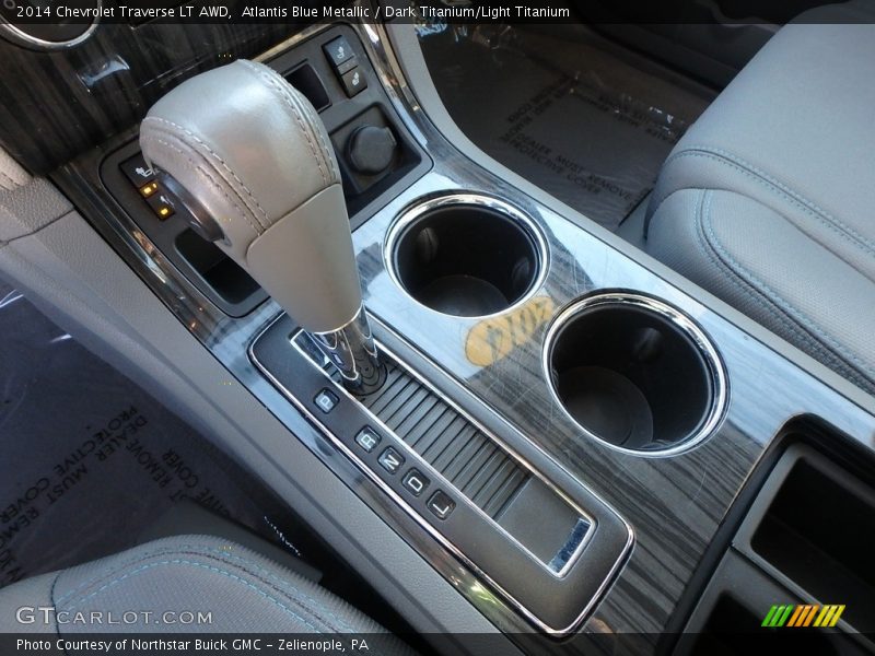 Atlantis Blue Metallic / Dark Titanium/Light Titanium 2014 Chevrolet Traverse LT AWD