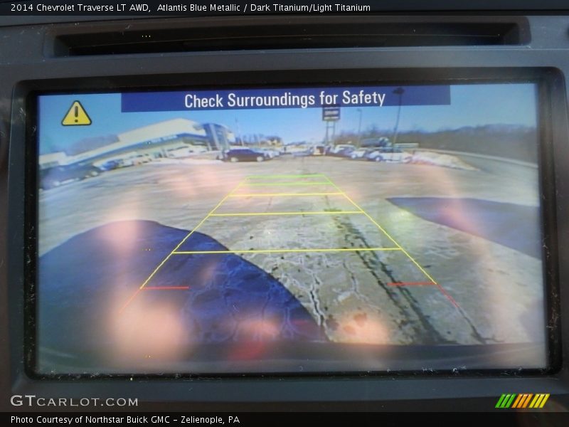 Atlantis Blue Metallic / Dark Titanium/Light Titanium 2014 Chevrolet Traverse LT AWD