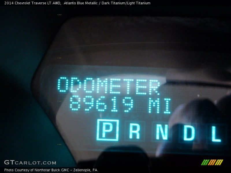 Atlantis Blue Metallic / Dark Titanium/Light Titanium 2014 Chevrolet Traverse LT AWD