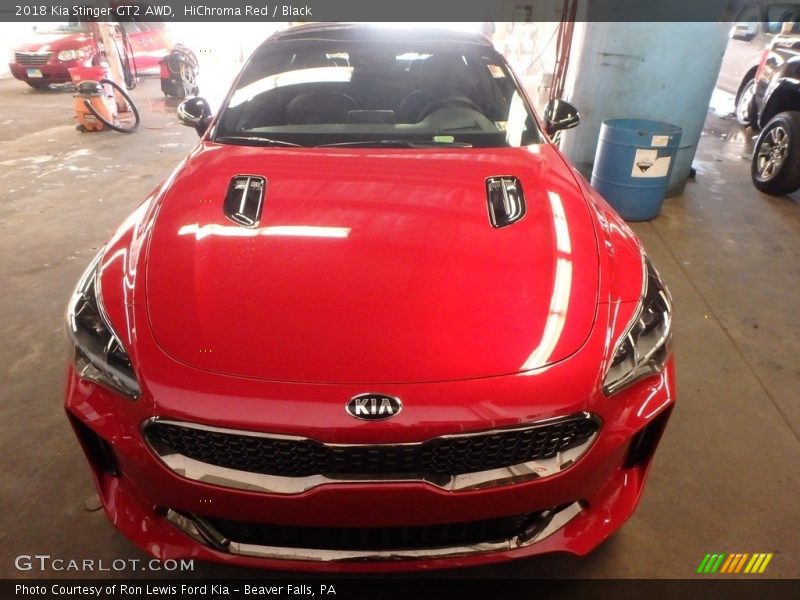 HiChroma Red / Black 2018 Kia Stinger GT2 AWD