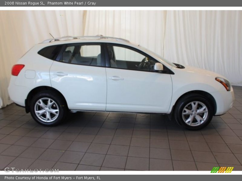 Phantom White Pearl / Gray 2008 Nissan Rogue SL