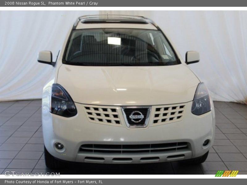 Phantom White Pearl / Gray 2008 Nissan Rogue SL