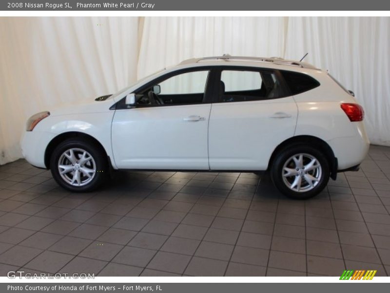 Phantom White Pearl / Gray 2008 Nissan Rogue SL