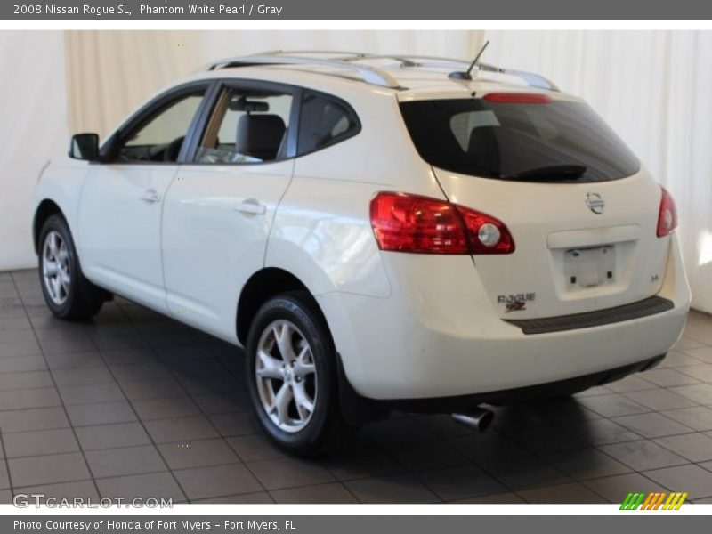 Phantom White Pearl / Gray 2008 Nissan Rogue SL