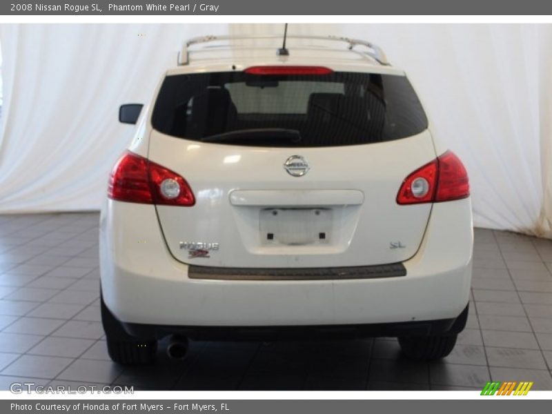 Phantom White Pearl / Gray 2008 Nissan Rogue SL