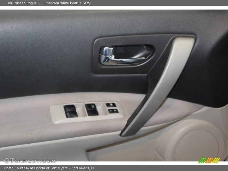 Phantom White Pearl / Gray 2008 Nissan Rogue SL