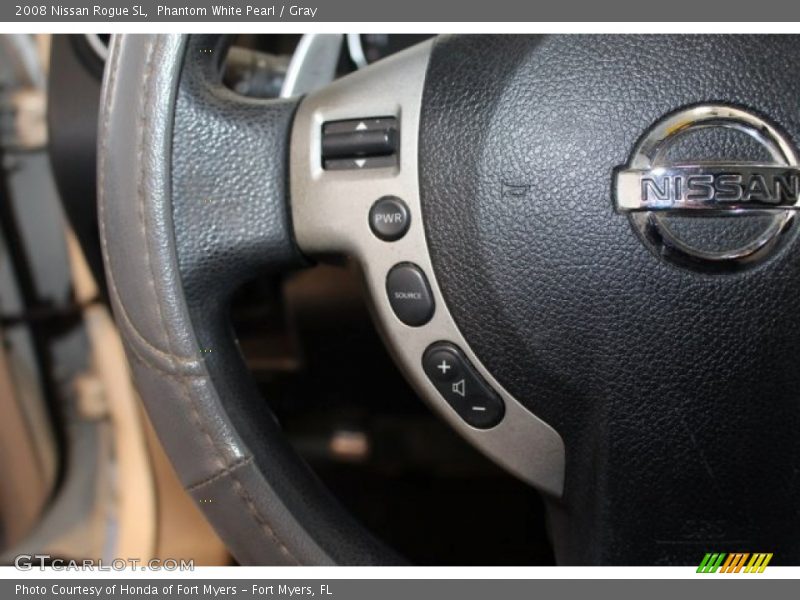 Phantom White Pearl / Gray 2008 Nissan Rogue SL