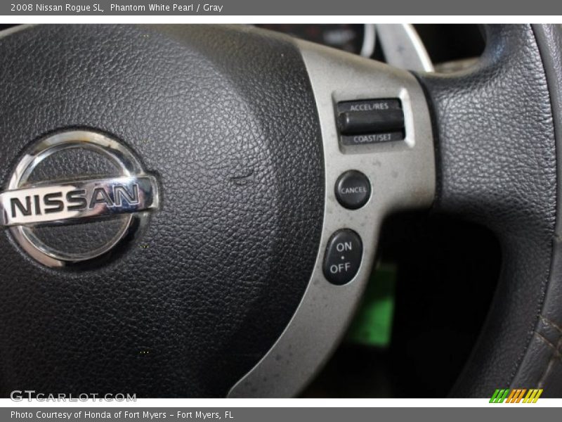 Phantom White Pearl / Gray 2008 Nissan Rogue SL