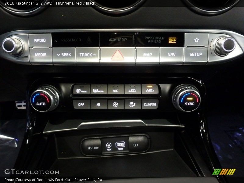 Controls of 2018 Stinger GT2 AWD