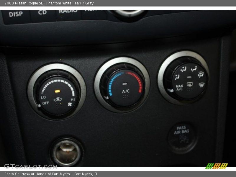 Phantom White Pearl / Gray 2008 Nissan Rogue SL