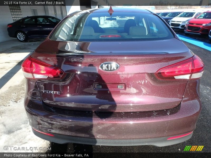 Garnet Red / Black 2018 Kia Forte LX