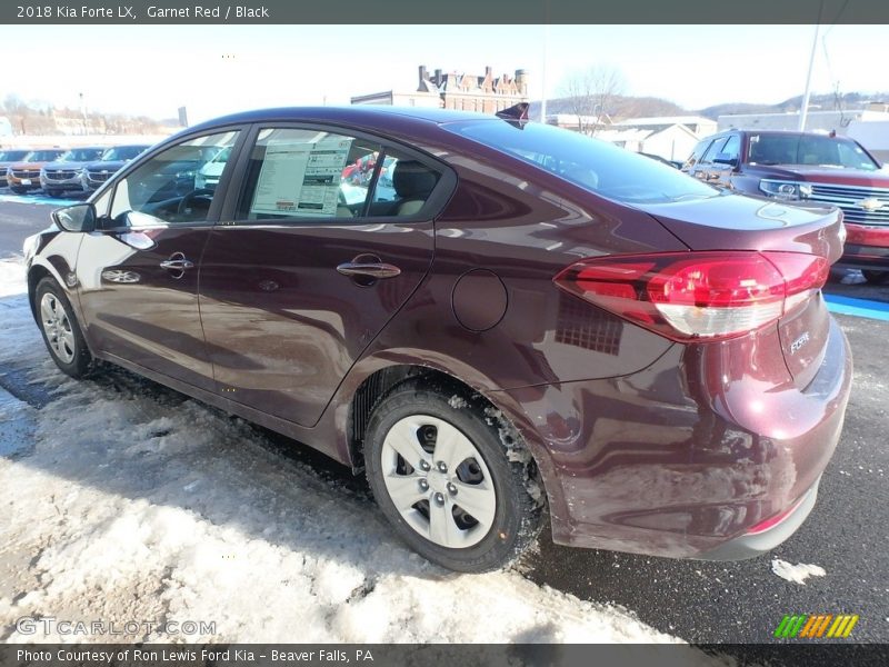 Garnet Red / Black 2018 Kia Forte LX