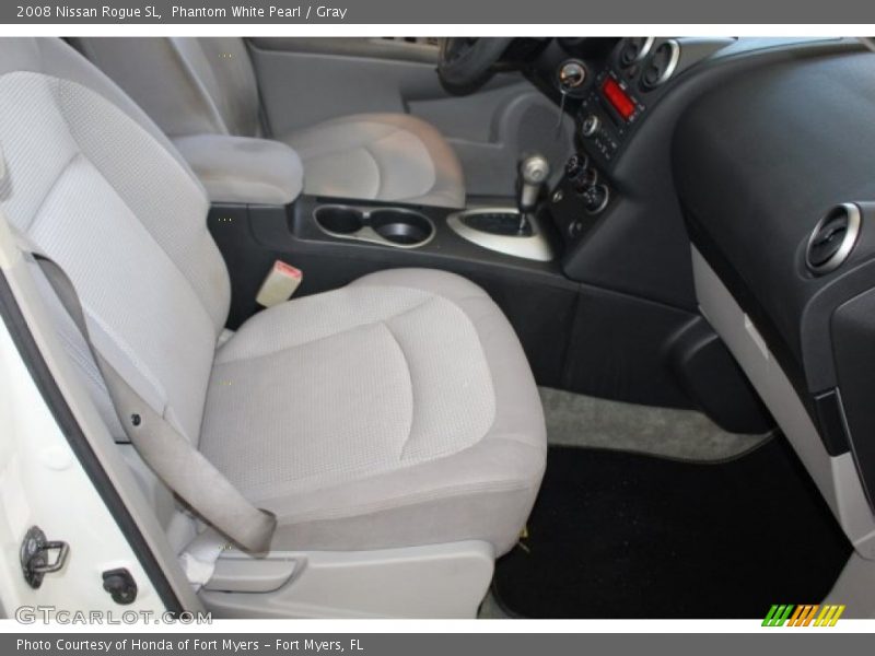 Phantom White Pearl / Gray 2008 Nissan Rogue SL