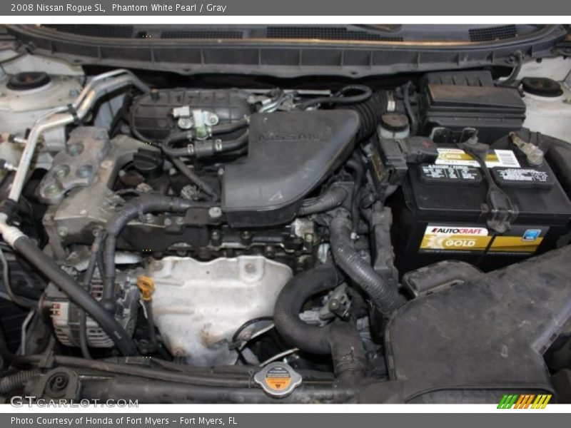 Phantom White Pearl / Gray 2008 Nissan Rogue SL