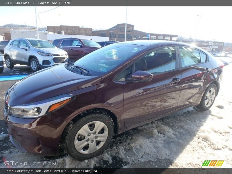Garnet Red / Black 2018 Kia Forte LX