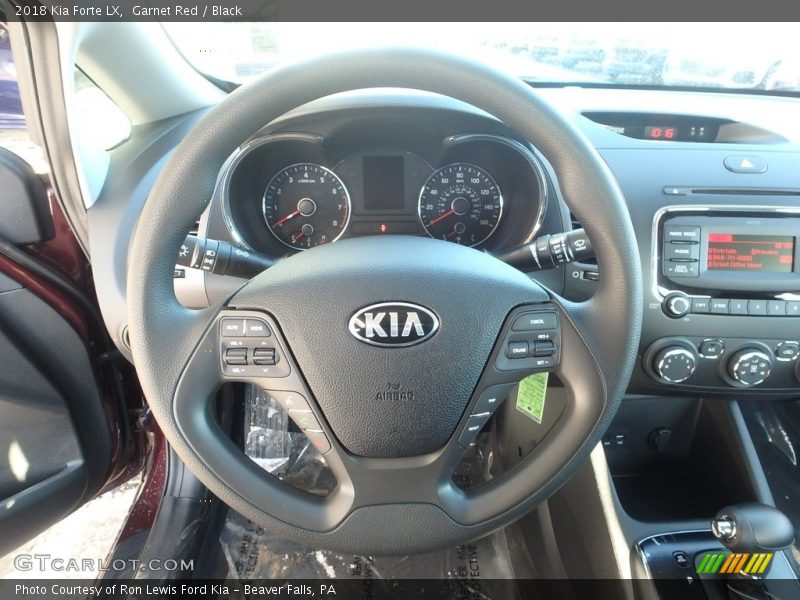 Garnet Red / Black 2018 Kia Forte LX