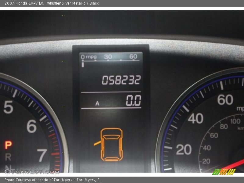 Whistler Silver Metallic / Black 2007 Honda CR-V LX