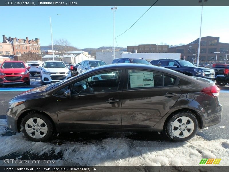 Titanium Bronze / Black 2018 Kia Forte LX