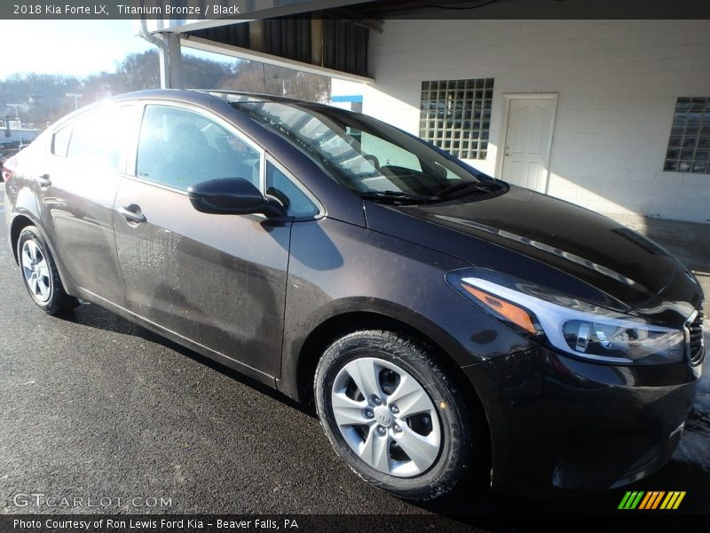 Titanium Bronze / Black 2018 Kia Forte LX