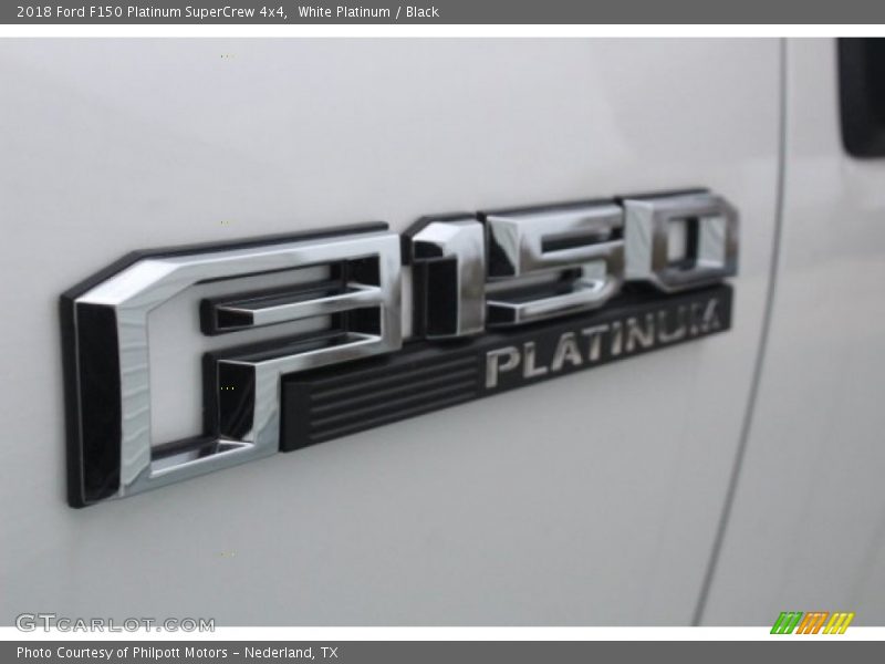 White Platinum / Black 2018 Ford F150 Platinum SuperCrew 4x4
