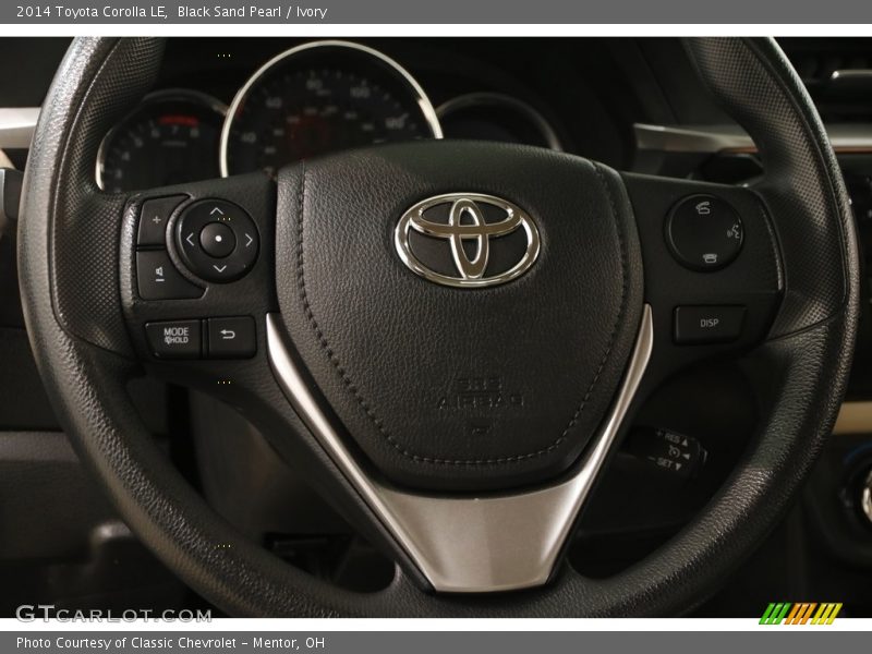 Black Sand Pearl / Ivory 2014 Toyota Corolla LE