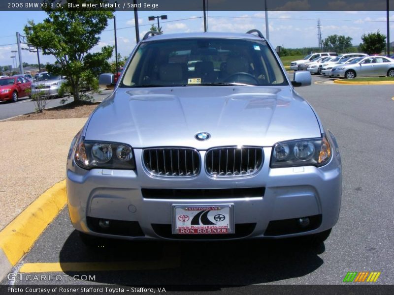 Blue Water Metallic / Sand Beige 2006 BMW X3 3.0i