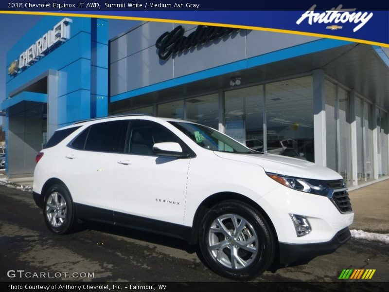 Summit White / Medium Ash Gray 2018 Chevrolet Equinox LT AWD