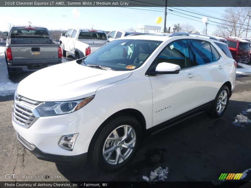 Summit White / Medium Ash Gray 2018 Chevrolet Equinox LT AWD
