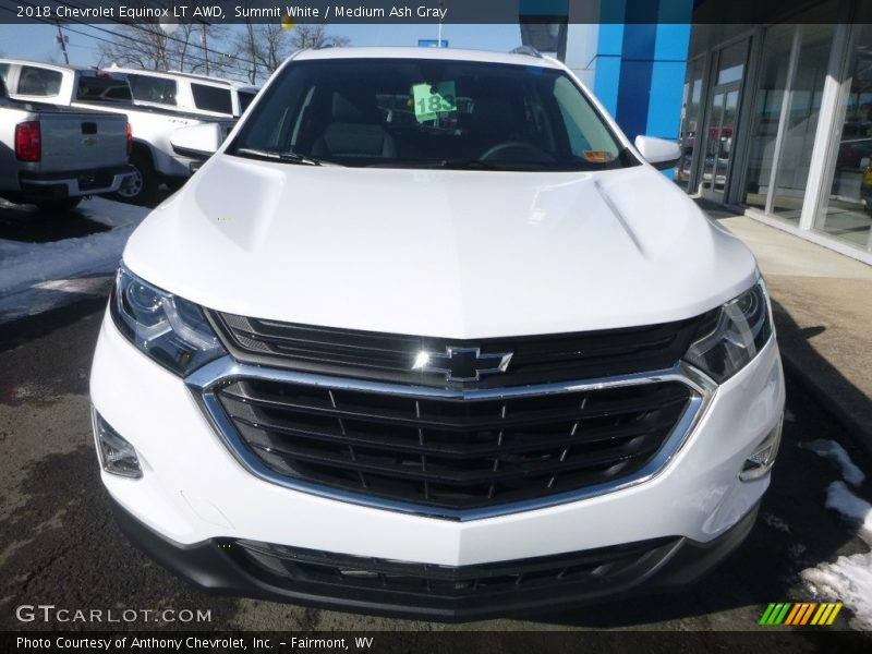 Summit White / Medium Ash Gray 2018 Chevrolet Equinox LT AWD