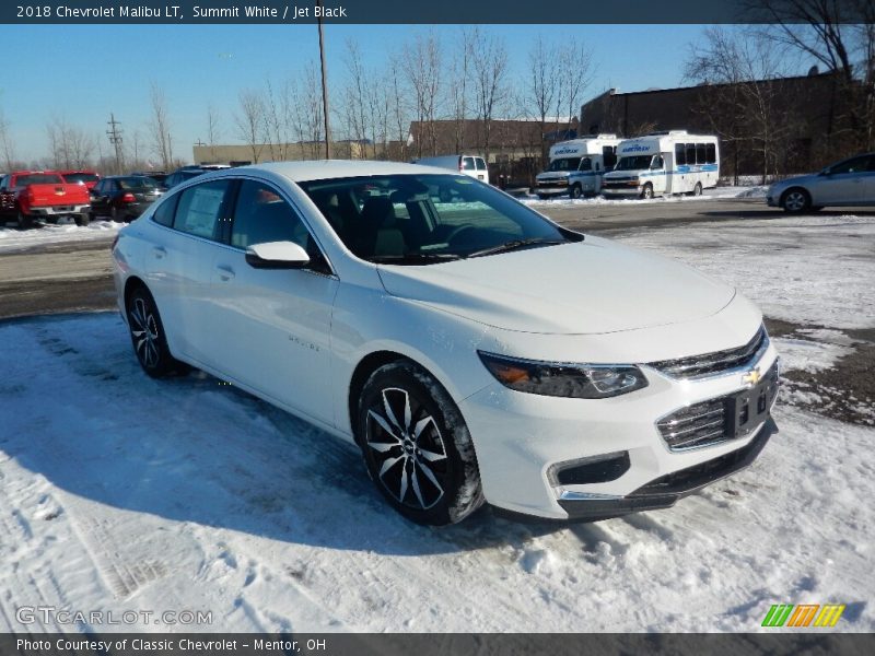Summit White / Jet Black 2018 Chevrolet Malibu LT