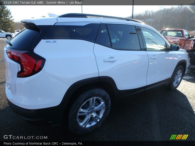 Summit White / ­Jet Black 2018 GMC Terrain SLE AWD