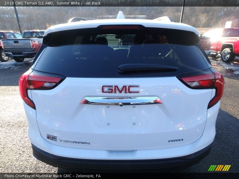 Summit White / ­Jet Black 2018 GMC Terrain SLE AWD