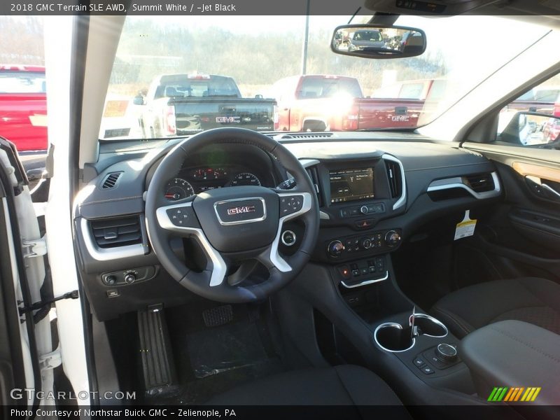 Summit White / ­Jet Black 2018 GMC Terrain SLE AWD