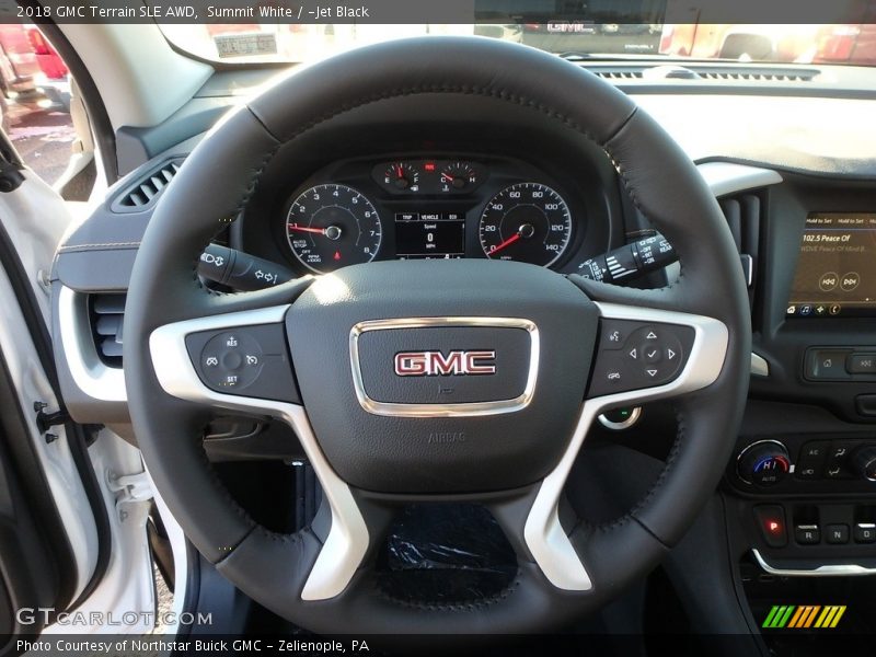 Summit White / ­Jet Black 2018 GMC Terrain SLE AWD