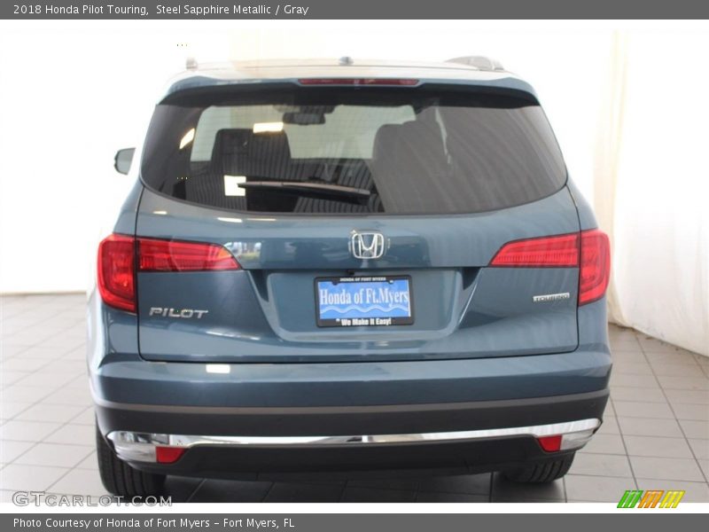 Steel Sapphire Metallic / Gray 2018 Honda Pilot Touring