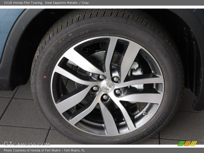 Steel Sapphire Metallic / Gray 2018 Honda Pilot Touring