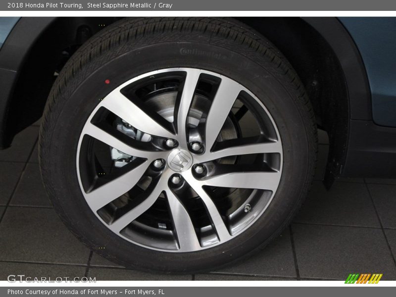 Steel Sapphire Metallic / Gray 2018 Honda Pilot Touring